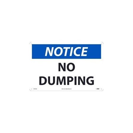 Nmc NOTICE, NO DUMPING, ADHESIVE N510P